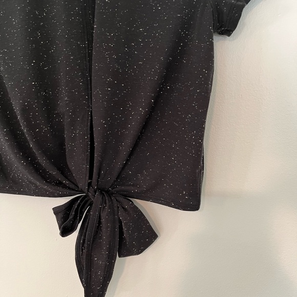 Lululemon Time to Restore Mock Neck Short Sleeve in Black and White - Picture 7 of 9